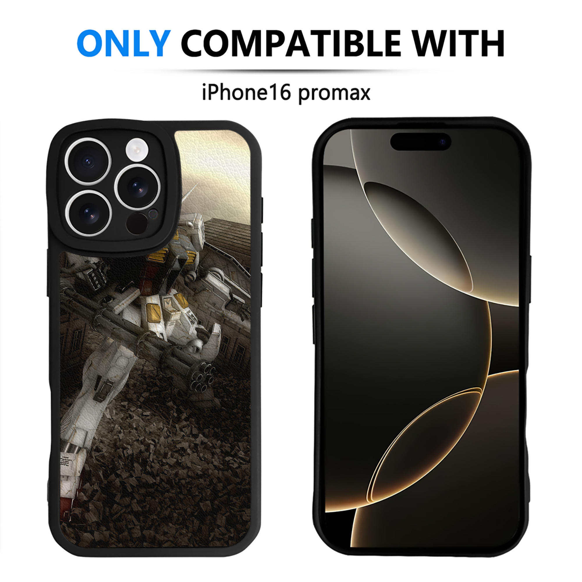 （画像用） 機動戦士ガンダム Mobile Suit Gundam 【iPhone 16シリーズ対応】シリコンスマホケース（レザー調） 材質：シリコン
